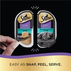 Sheba Perfect Portions Seafood Pate Variety Pack Grain-Free Adult Wet Cat Food Trays -Meow Meals 140273 PT3. AC SS1800 V1626816418