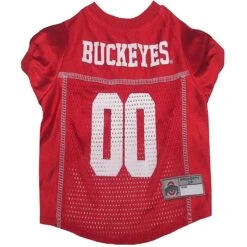 Pets First NCAA Dog & Cat Jersey, Ohio State Buckeyes -Meow Meals 142138 PT7. AC SS1800 V1565115722