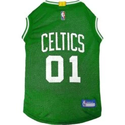 Pets First NBA Dog & Cat Mesh Jersey, Boston Celtics -Meow Meals 142223 PT7. AC SS1800 V1574200375