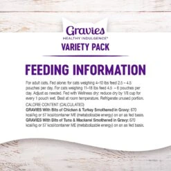 Wellness Healthy Indulgence Gravies Grain-Free Variety Pack Cat Food Pouches -Meow Meals 145533 PT5. AC SS1800 V1594912290