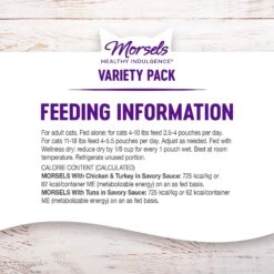 Wellness Healthy Indulgence Morsels Grain-Free Variety Pack Cat Food Pouches -Meow Meals 145537 PT5. AC SS1800 V1594911685