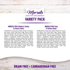 Wellness Healthy Indulgence Morsels Grain-Free Variety Pack Cat Food Pouches -Meow Meals 145537 PT6. AC SS1800 V1621987661