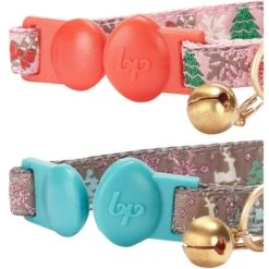 Blueberry Pet The Power Of Lavish Holiday Blessed Christmas Trees Breakaway Cat Collar -Meow Meals 147205 PT2. AC SS1800 V1525189636