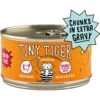 Tiny Tiger Chunks In EXTRA Gravy Turkey Recipe Grain-Free Canned Cat Food -Meow Meals 147776 Main. AC SS1800 V1558459941