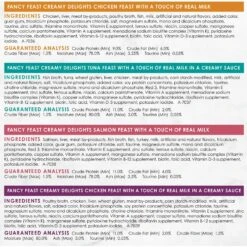 Fancy Feast Creamy Delights Variety Pack Canned Cat Food -Meow Meals 148169 PT7. AC SS1800 V1529416670