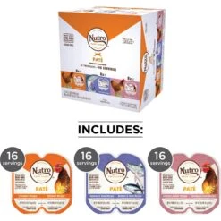 Nutro Perfect Portions Grain-Free Variety Pack Chicken, Salmon & Tuna, Chicken & Liver Pate Recipe Adult Wet Cat Food Trays -Meow Meals 148864 PT3. AC SS1800 V1702678347