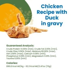 Almo Nature HQS Complete Chicken With Duck Grain-Free Canned Cat Food 14 Almo Nature HQS Complete Chicken With Duck Grain-Free Canned Cat Food -Meow Meals 150643 PT4. AC SS1800 V1632848821