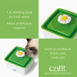 Catit Mini Flower Plastic Cat Fountain 11 Catit Mini Flower Plastic Cat Fountain -Meow Meals 151264 PT2. AC SS1800 V1628018520