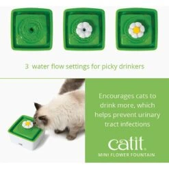 Catit Mini Flower Plastic Cat Fountain 12 Catit Mini Flower Plastic Cat Fountain -Meow Meals 151264 PT3. AC SS1800 V1628020012