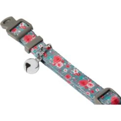 Frisco Rose Polyester Breakaway Cat Collar With Bell 10 Frisco Rose Polyester Breakaway Cat Collar With Bell -Meow Meals 153160 PT2. AC SS1800 V1701796877