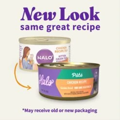 Halo Chicken Recipe With Real Whole Chicken Grain-Free Kitten Wet Food -Meow Meals 153680 PT1. AC SS1800 V1682352627