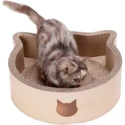 Necoichi Cat Head Scratcher Bed -Meow Meals 154905 PT8. AC SS1800 V1646413923