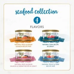 Fancy Feast Gourmet Naturals Seafood Variety Pack Canned Cat Food -Meow Meals 158490 PT1. AC SS1800 V1677102922