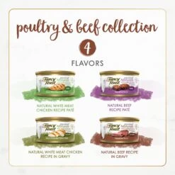 Fancy Feast Gourmet Naturals Poultry & Beef Variety Pack Canned Cat Food -Meow Meals 158492 PT1. AC SS1800 V1677102857