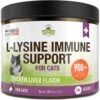 Strawfield Pets L-Lysine Immune Support Cat Supplement -Meow Meals 169443 MAIN. AC SS1800 V1581708829