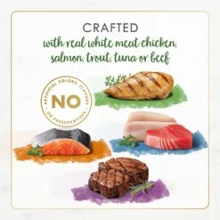 Fancy Feast Gourmet Naturals Pate Variety Pack Canned Cat Food, 3-oz, Case Of 12 -Meow Meals 172632 PT4. AC SS1800 V1677102397