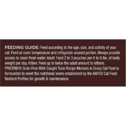 Castor & Pollux Pristine Grain-Free Wild-Caught Tuna Recipe Morsels In Gravy Cat Food Pouches -Meow Meals 176637 PT5. AC SS1800 V1560955337
