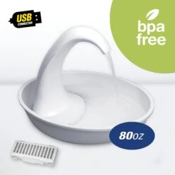 Pioneer Pet Swan Cat Drinking Fountain -Meow Meals 177916 PT3. AC SS1800 V1598662338