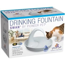 Pioneer Pet Swan Cat Drinking Fountain -Meow Meals 177916 PT6. AC SS1800 V1630555887