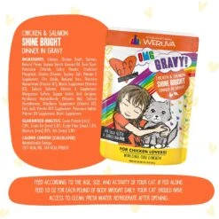 BFF OMG Shine Bright! Chicken & Salmon In Gravy Wet Cat Food Pouches -Meow Meals 182280 PT6. AC SS1800 V1644910609