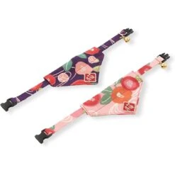 Necoichi Kimono Bandana Cotton Breakaway Cat Collar With Bell -Meow Meals 183489 PT4. AC SS1800 V1565879850