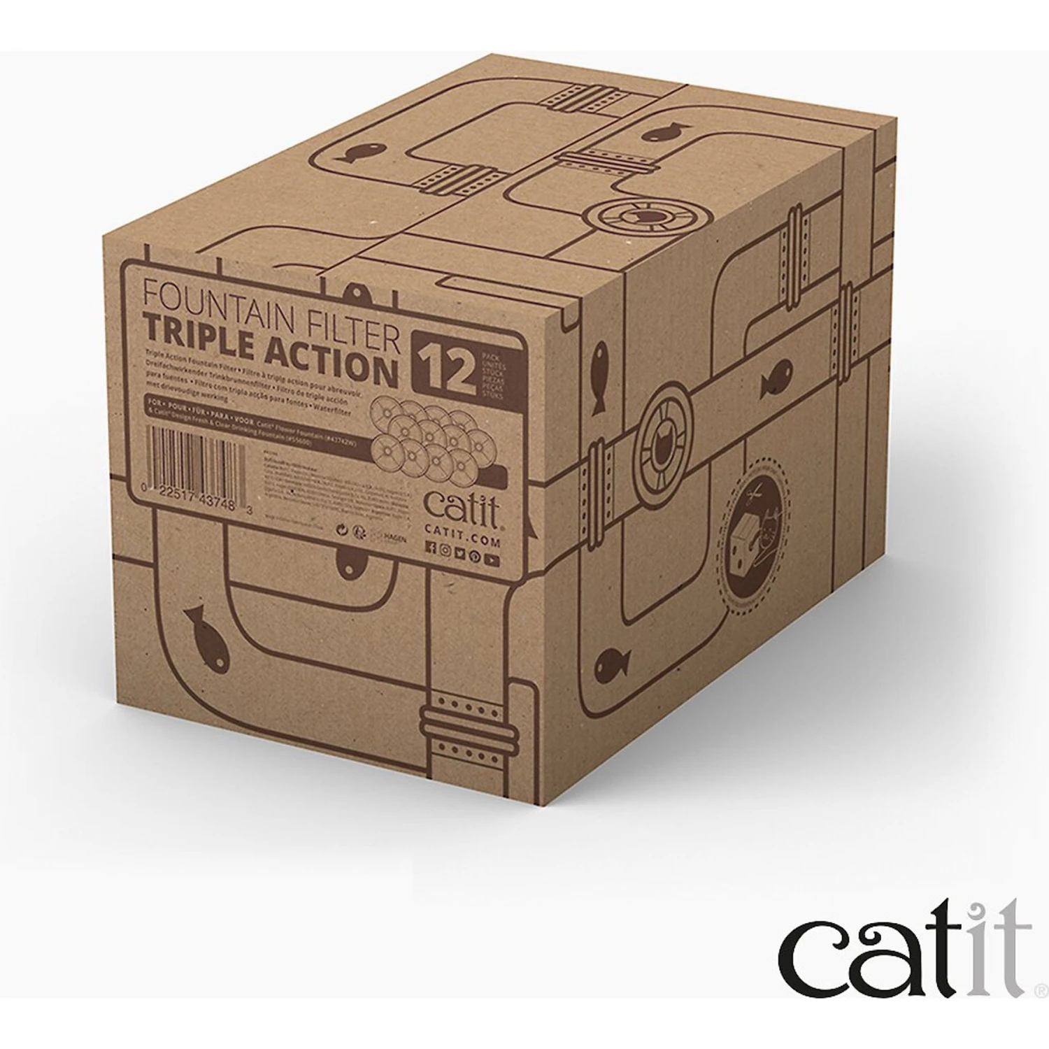 Catit 2.0 Flower Fountain Triple Action Water Filter, 12 Count 8 Catit 2.0 Flower Fountain Triple Action Water Filter, 12 Count - Image 6