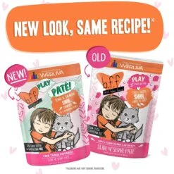 BFF Play Pate Lovers Tuna & Salmon Shhh Wet Cat Food, 3-oz Pouch, Pack Of 12 -Meow Meals 192251 PT5. AC SS1800 V1649131298