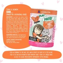 BFF Play Pate Lovers Tuna & Salmon Shhh Wet Cat Food, 3-oz Pouch, Pack Of 12 -Meow Meals 192251 PT6. AC SS1800 V1649129201