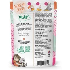 BFF Play Pate Lovers Tuna & Salmon Shhh Wet Cat Food, 3-oz Pouch, Pack Of 12 -Meow Meals 192251 PT8. AC SS1800 V1649121798