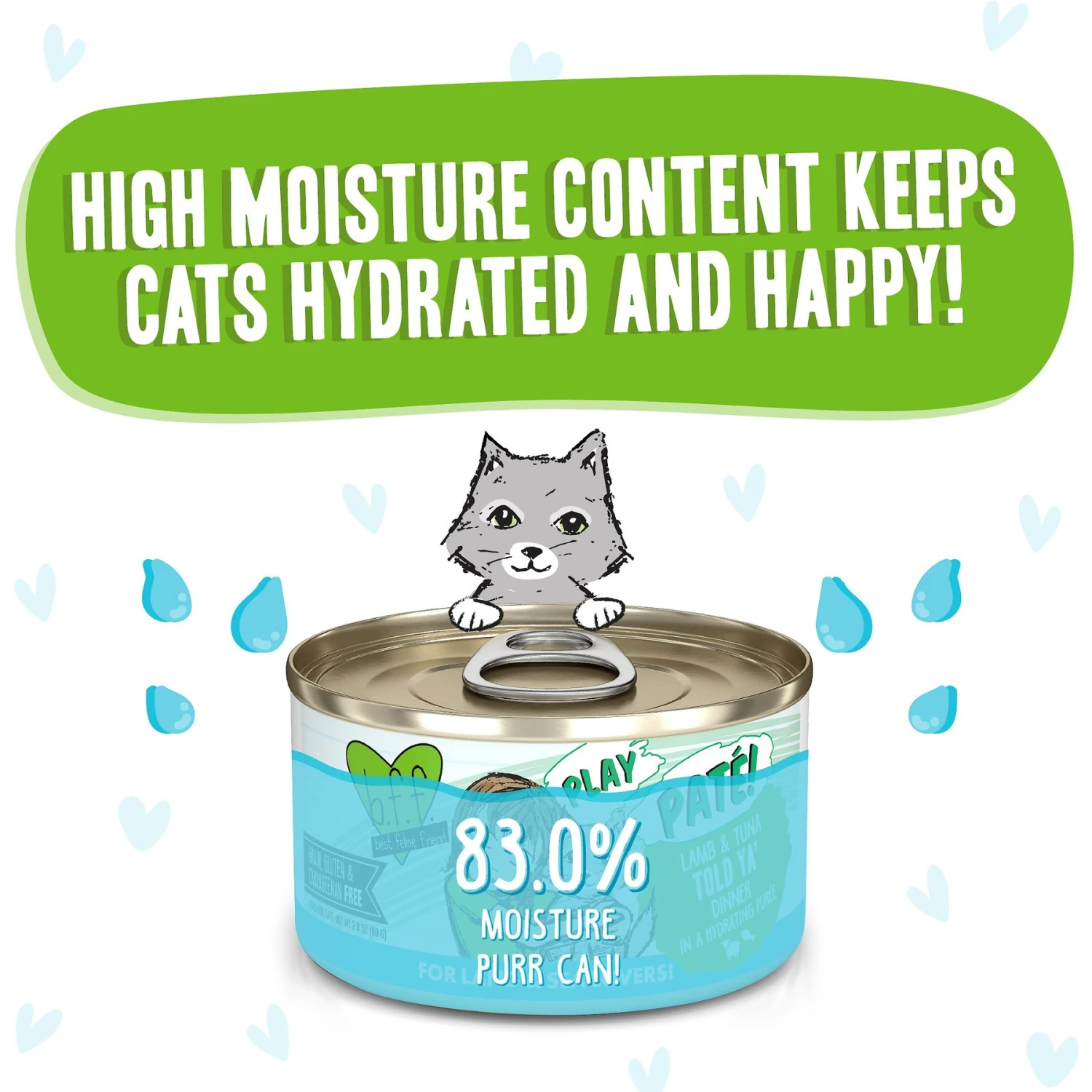 BFF Play Pate Lovers Lamb & Tuna Told Ya Wet Cat Food, 2.8-oz Can, Pack Of 12 6 BFF Play Pate Lovers Lamb & Tuna Told Ya Wet Cat Food, 2.8-oz Can, Pack Of 12 - Image 4