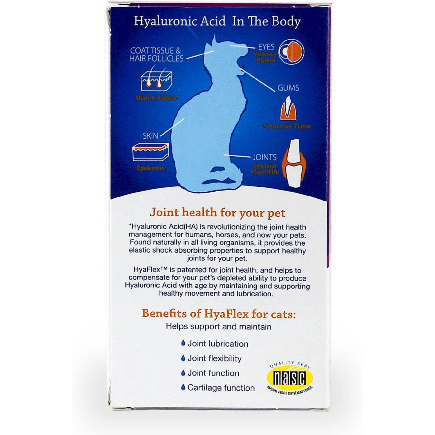 HyaFlex Hyalogic Hyaluronic Acid Hip & Joint Formula Cat Supplement, 1-oz Bottle 4 HyaFlex Hyalogic Hyaluronic Acid Hip & Joint Formula Cat Supplement, 1-oz Bottle - Image 2