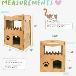 Petique Feline Penthouse Cat Scratcher -Meow Meals 193980 PT3. AC SS1800 V1566335252