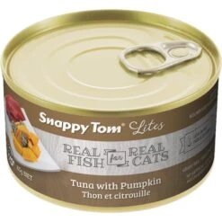 Snappy Tom Lites Tuna With Pumpkin Canned Cat Food, 3-oz Can, Case Of 24