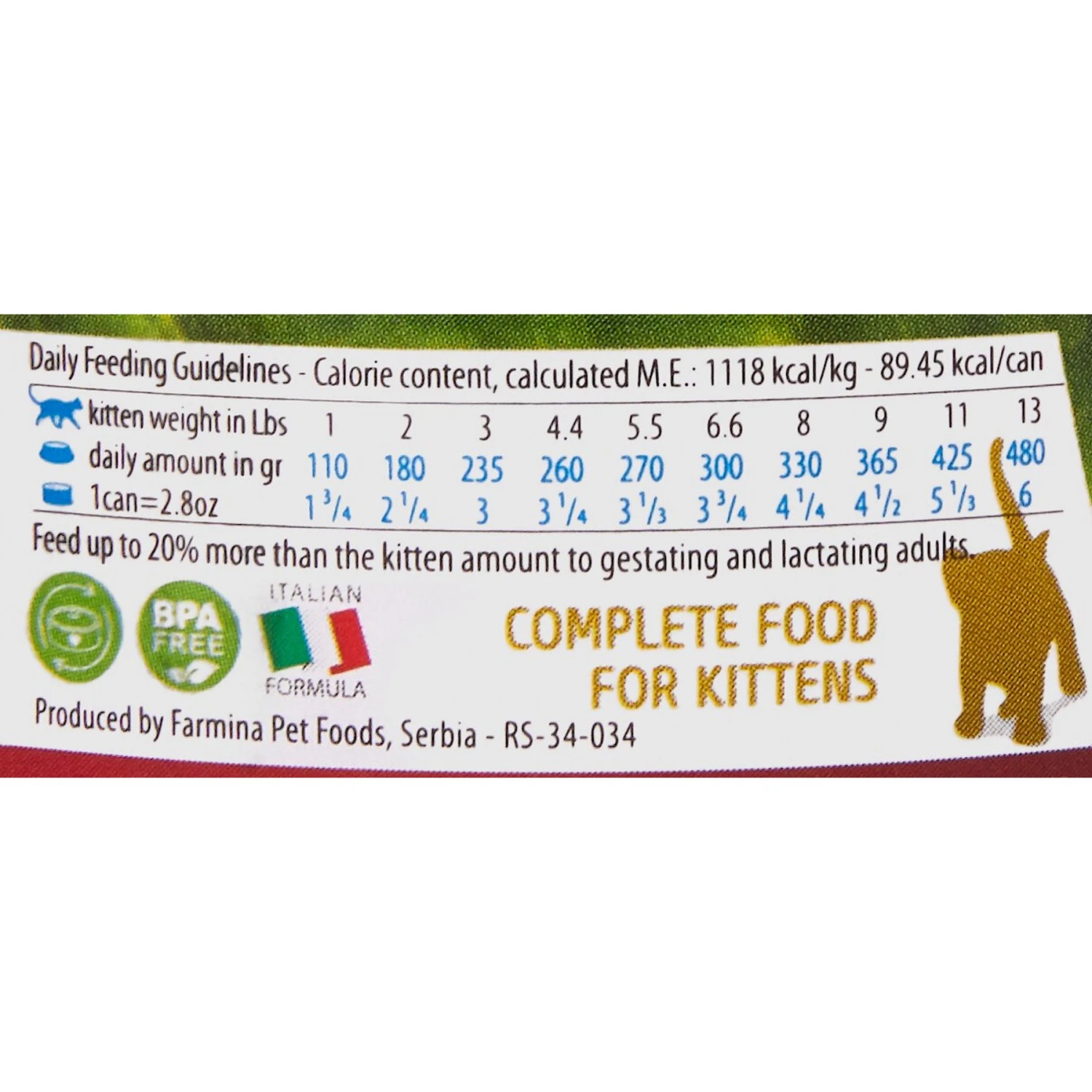 Farmina Natural & Delicious Kitten Prime Chicken & Pomegranate Canned Cat Food 6 Farmina Natural & Delicious Kitten Prime Chicken & Pomegranate Canned Cat Food - Image 4