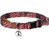 Country Brook Design Patriotic Tribute Polyester Breakaway Cat Collar With Bell -Meow Meals 205705 MAIN. AC SS1800 V1628304689