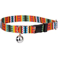 Country Brook Design Summer Pines Polyester Breakaway Cat Collar With Bell