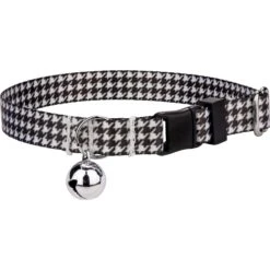 Country Brook Design Houndstooth Polyester Breakaway Cat Collar With Bell