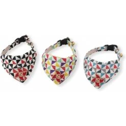 Necoichi Ninja Bandana Cotton Breakaway Cat Collar With Bell -Meow Meals 205972 PT5. AC SS1800 V1627495586