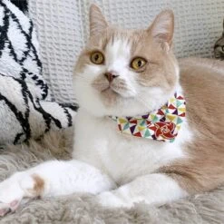 Necoichi Ninja Bandana Cotton Breakaway Cat Collar With Bell -Meow Meals 205972 PT8. AC SS1800 V1627495583