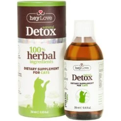 HeyLove Natural Detox Dietary Cat Supplement, 8.45-oz Bottle