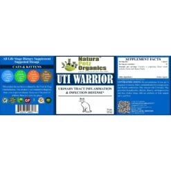 Natura Petz Organics UTI Warrior Cat Supplement, 90 Count -Meow Meals 212415 PT2. AC SS1800 V1692035515