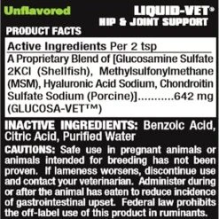 Liquid-Vet Hip & Joint Support Allergy-Friendly Unflavored Cat Supplement, 8-oz Bottle -Meow Meals 215917 PT1. AC SS1800 V1578496374