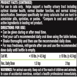 Liquid-Vet Kidney & Bladder Support Allergy-Friendly Unflavored Cat Supplement, 8-oz Bottle -Meow Meals 215919 PT2. AC SS1800 V1578496418