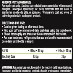 Liquid-Vet Itch & Allergy Support Seafood Flavor Cat Supplement, 8-oz Bottle -Meow Meals 215929 PT2. AC SS1800 V1578587877