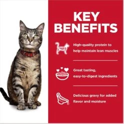 Hill's Science Diet Adult Tender Dinner Variety Pack Cat Food, 2.8-oz Pouch, Case Of 12 -Meow Meals 218075 PT4. AC SS1800 V1598145377