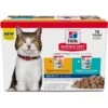Hill's Science Diet Adult 7+ Tender Dinner Variety Pack Cat Food, 2.8-oz Pouch, Case Of 12 -Meow Meals 218077 MAIN. AC SS1800 V1580224391