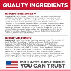 Hill's Science Diet Adult 7+ Tender Dinner Variety Pack Cat Food, 2.8-oz Pouch, Case Of 12 -Meow Meals 218077 PT5. AC SS1800 V1598151696