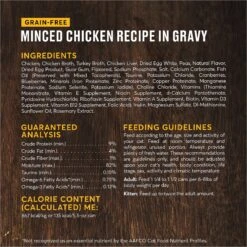 American Journey Minced Chicken Recipe In Gravy Grain-Free Canned Cat Food -Meow Meals 218189 PT2. AC SS1800 V1624996057