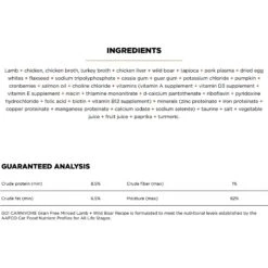 Go! Solutions Carnivore Grain-Free Minced Lamb + Wild Boar Cat Food -Meow Meals 220102 PT2. AC SS1800 V1638493419