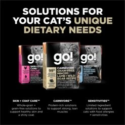 Go! Solutions Carnivore Grain-Free Minced Lamb + Wild Boar Cat Food -Meow Meals 220102 PT8. AC SS1800 V1638493968